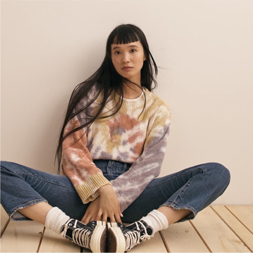 Madewell Westford Tye-Dyed Sweater